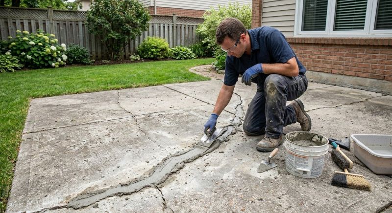 Pool Patio Crack Repair Service