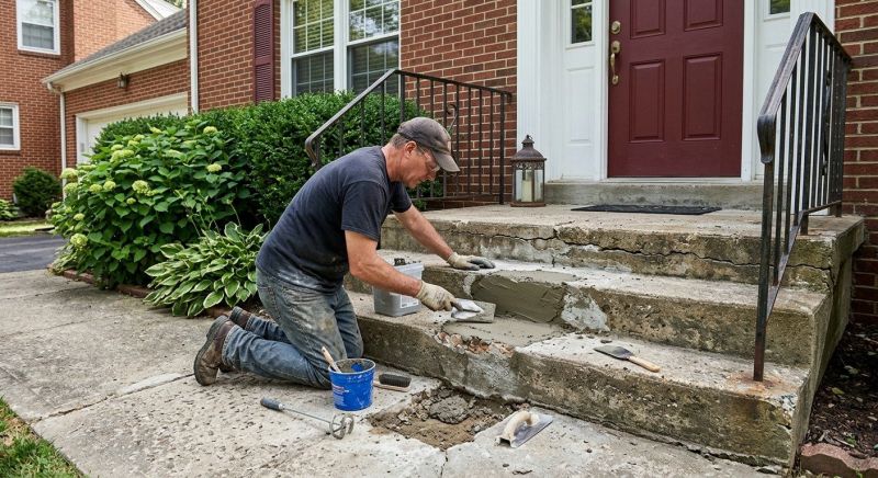 Concrete Porch Repair in Des Moines, IA