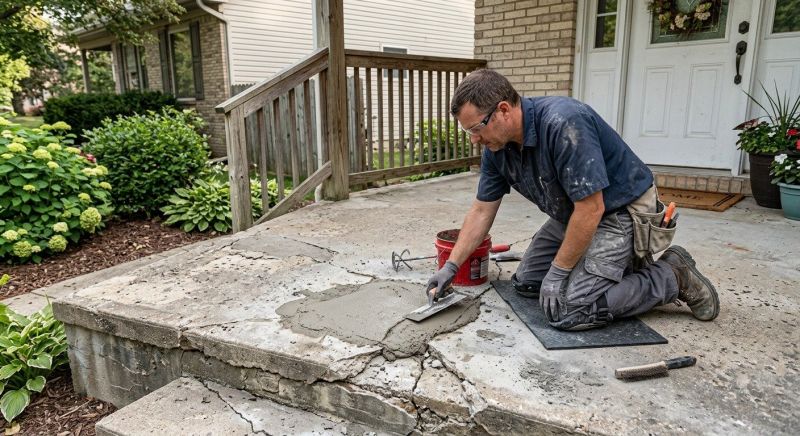Entryway Concrete Repair in Miami Dade County, FL