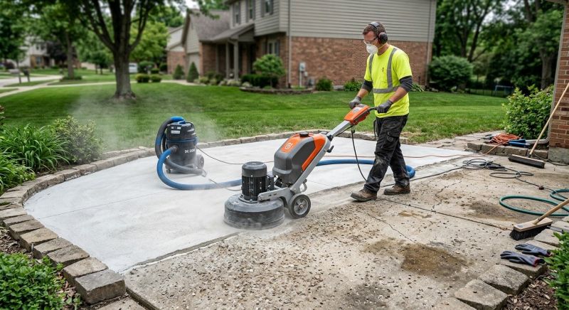 Patio Resurfacing in West Des Moines, IA